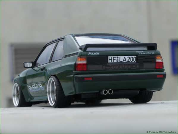 1:18 AUDI SPORT QUATTRO GRÜN EDITION + PORSCHE RS ALUs [ KURZ VERSION ]